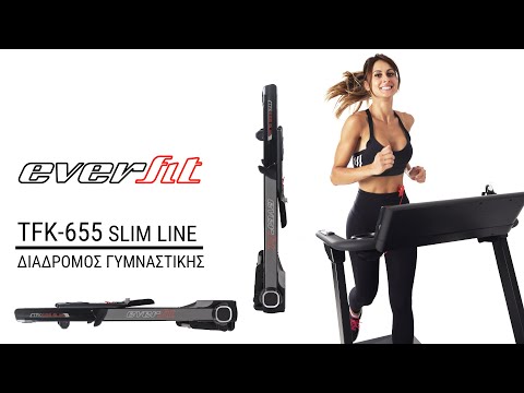 EverFit TFK-655 Slim Line 2.5hp Bandă De Alergat Electrică Pliabilă Pentru Utilizator Până La 110kg
