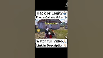 Enemy Called me Hacker🥶 and Abused me🤬😡 Watch Till End🥵 #shorts #hacker #legit #bgmi #pubg #hack