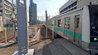 E233系2000番台マト3編成　亀有駅2番線到着　20250818 082220