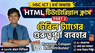 HTML tutorial class (পর্ব - ০২) || 4th chapter hsc ict class ||