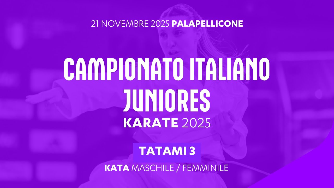 🥋 Karate 👉 Campionato Italiano Juniores 