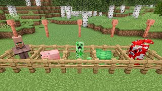 雷で変身するモブ【Minecraft】#shorts