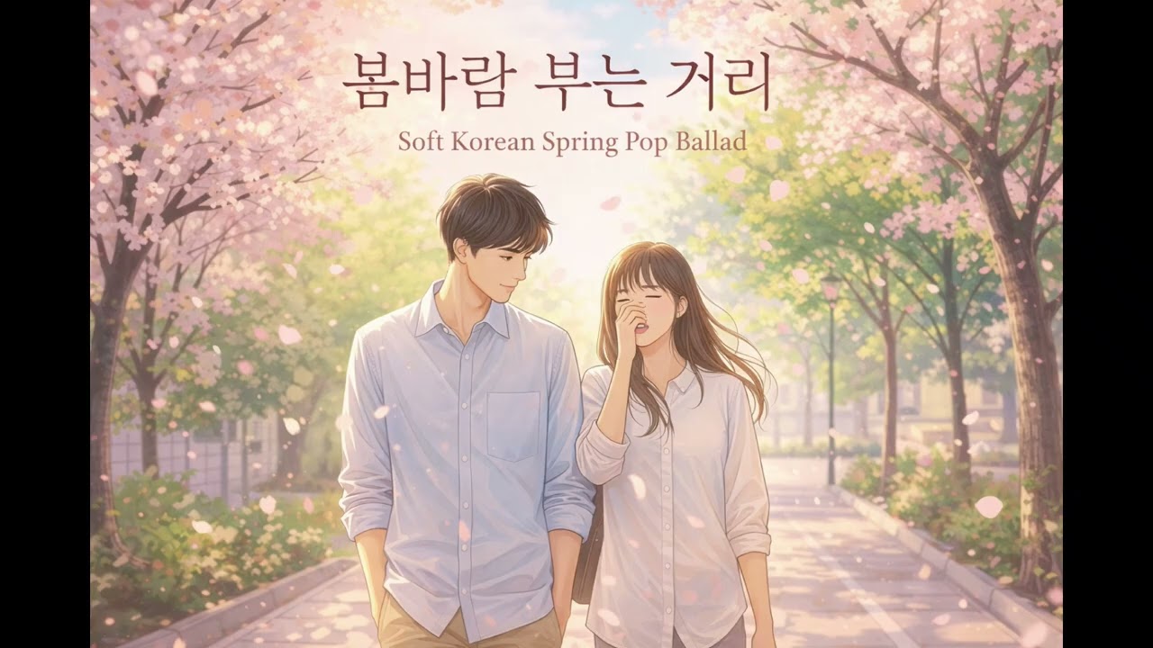봄바람 부는 거리 | Soft Korean Spring Pop Ballad (Male Vocal)