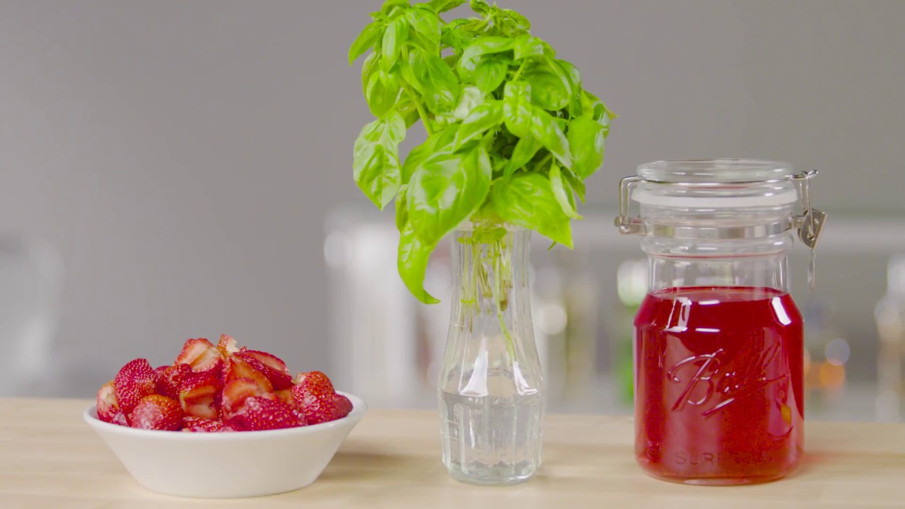 How to Make 🍓Strawberry Basil Infused Vodka🍓  