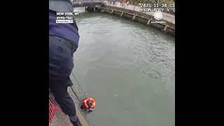 NYC Cold River Rescue Caught On Camera