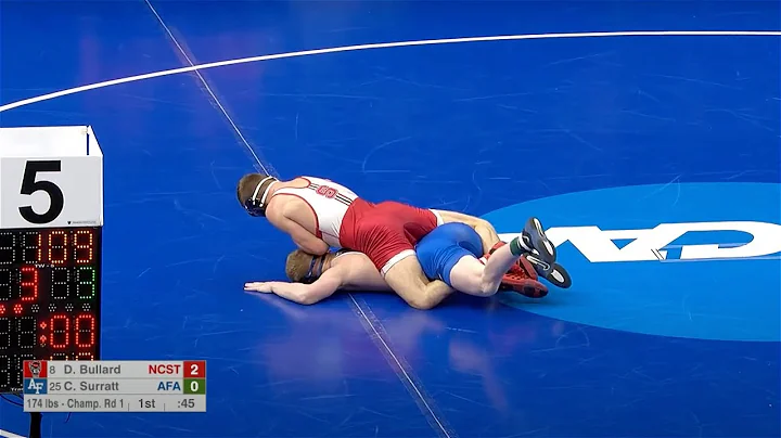 174lbs Daniel Bullard (NC State) dec Cody Surratt ...