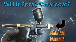 Testing Black Widow Harbor Freight Trigger Style .5Mm Airbrush Lime Line Clearcoat