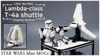 [LEGO MOC] Mini Lambda-class T-4a shuttle (Imperial Shuttle) Star Wars MOC [B&W Bricks]