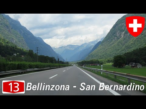 Switzerland: A13 Bellinzona - San Bernardino