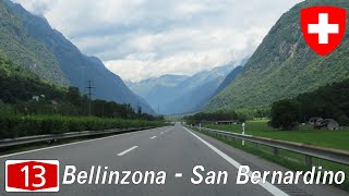 Switzerland: A13 Bellinzona - San Bernardino