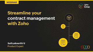 Streamline your contract management with Zoho One