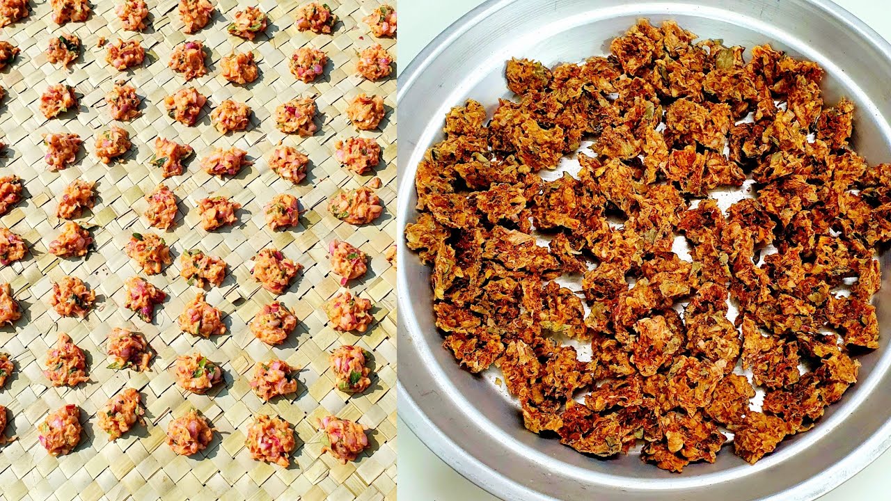 1/2கி வெங்காய வடகம் - திருநெல்வேலி ஸ்பெஷல் | Vengaya Vadagam Recipe in Tamil  | Onion Vadagam Tamil