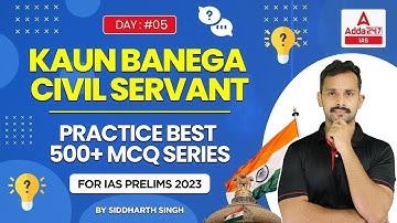 Practice 500+Best Questions for IAS Prelims 2023 | by Siddharth Sir | Must for #upsc Aspirant Day#05