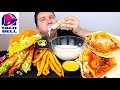 Taco Bell With Alfredo Cheese • MUKBANG