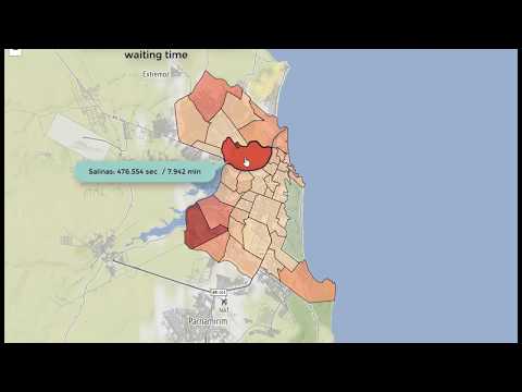 UBER API - Rides | Analysis of the Arrival Times | Data Science | Jupyter Notebook | Choropleth Maps