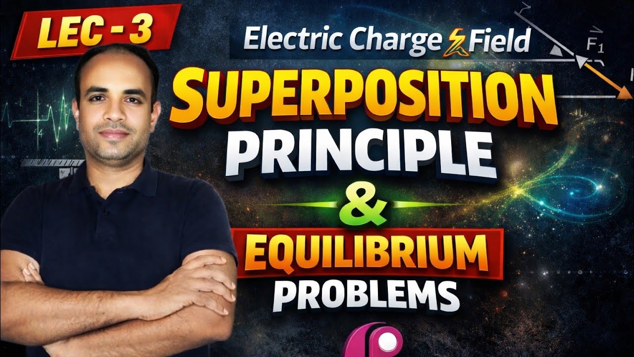 Lec-3 Superposition Principle 🔥 | Equilibrium Problems आसान तरीके से | Physics | SciencepediA