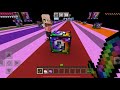 Spiral Lucky Block Race CHALLENGE in Minecraft PE