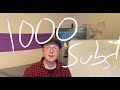 1,000 Subs! THANK YOU!