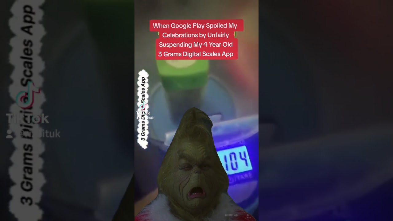How I feel about Google Play Suspending My 4 year old 3 Grams Digital Scales App 