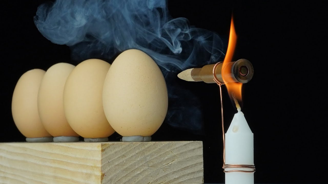 EGGS vs Bullet Shell + Matches Powder