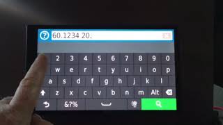 Entering GPS decimal coordinates
