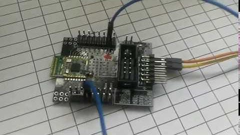 Bluetooth module CC2640R2F HY-40R204P testing bluetooth low energy.