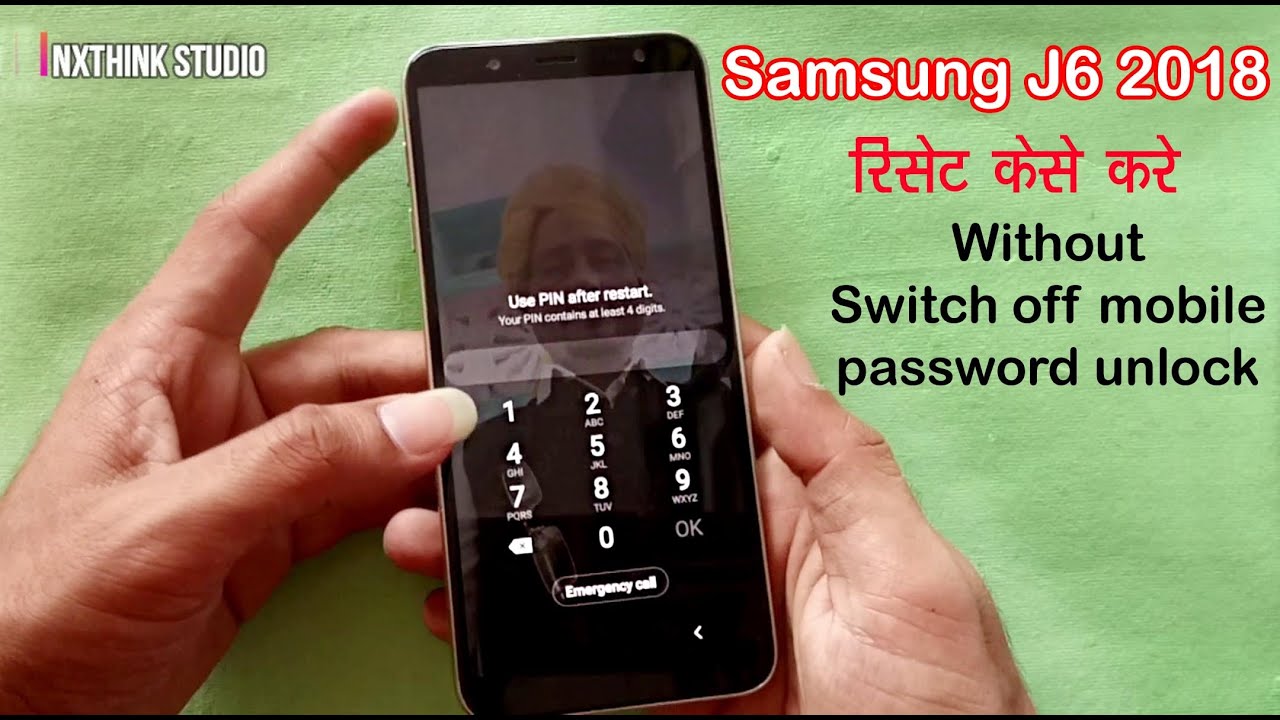 How to Samsung J6 (2018)  Password unlock without switch off mobile 100%work