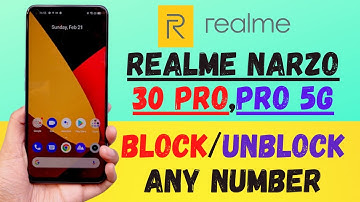 How to Block/unblock Number Realme Narzo 30 pro | Add contact in Blacklist realme narzp 30 pro 5g