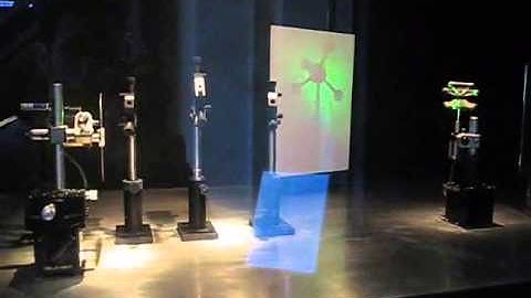 Ahmed Zewail an African american inventor Demonstrating Femtosecond Spectroscopy