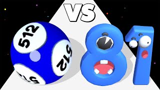 NUMBER MASTER vs ROLLING DOUBLES - ASMR Math Games (Number Run 3D, Ball Run 2048) screenshot 5