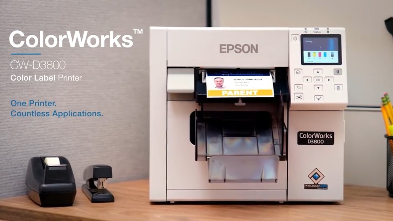 Epson ColorWorks D3800 Label Printer – Jet City Label, Inc.