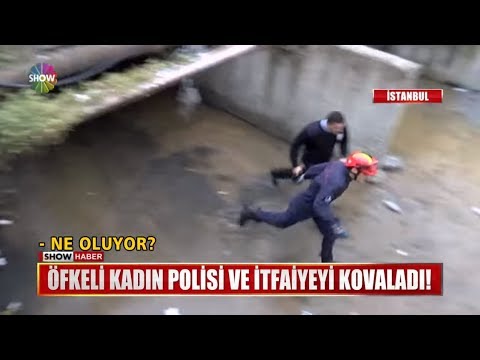 Öfkeli Kadın Polisi Ve Itfaiyeyi Kovaladı!