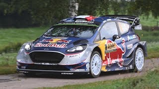 Ford Fiesta WRC Sound - Ogier, Tanak & Evans in Action at Rallye Deutschland!