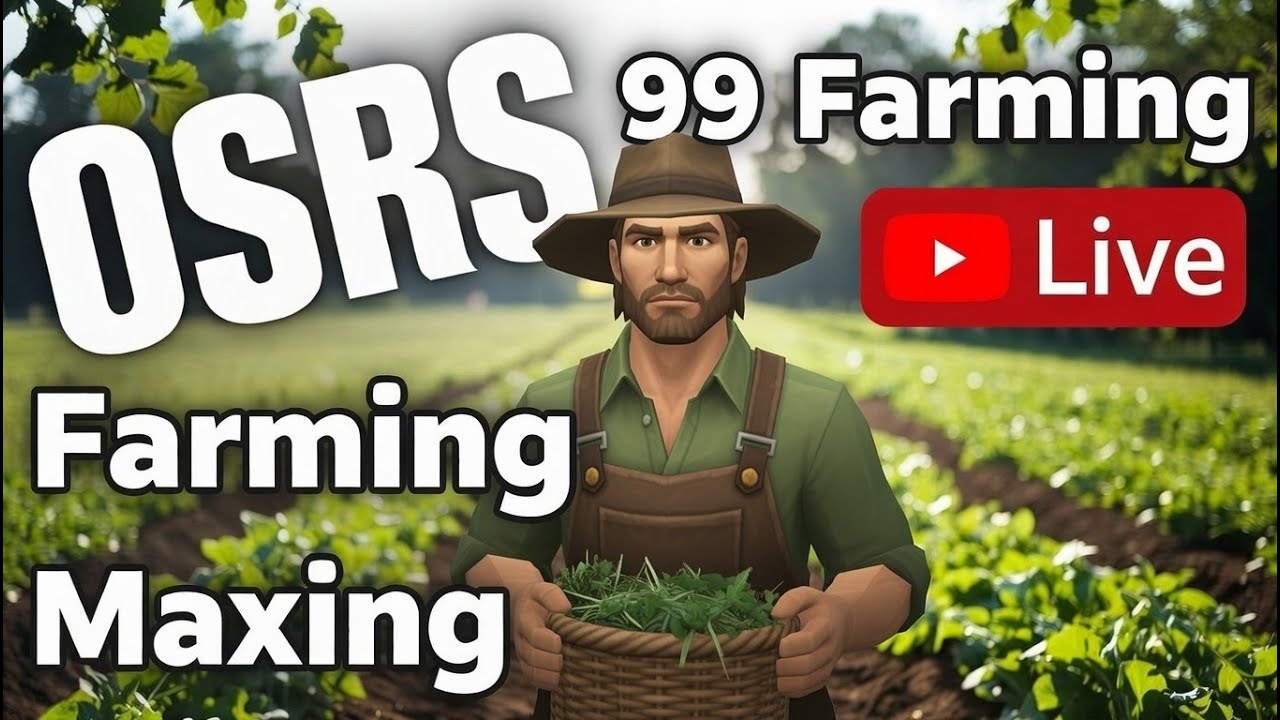 🌱 98 → 99 Farming LIVE! Tree/Herb Run + Tithe Farm Cape Drop Tonight! 💚 OSRS Maxing