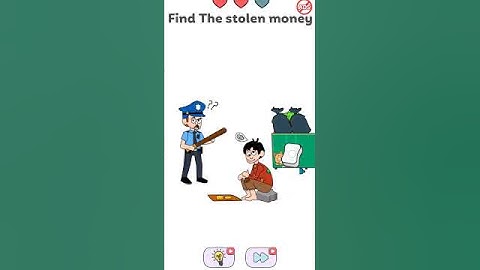level 63 find the stolen money? {Delete story Brain dop2} #viarlshort #sorts #gameplay