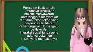 PERATURAN TERTULIS DAN TIDAK TERTULIS.
