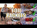 How to make foil packets for camping aka hobo meals how to assemble fold and cook