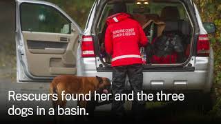 Missing dog walker found alive Details