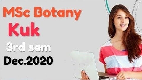MSc Botany Kuk 3rd Sem