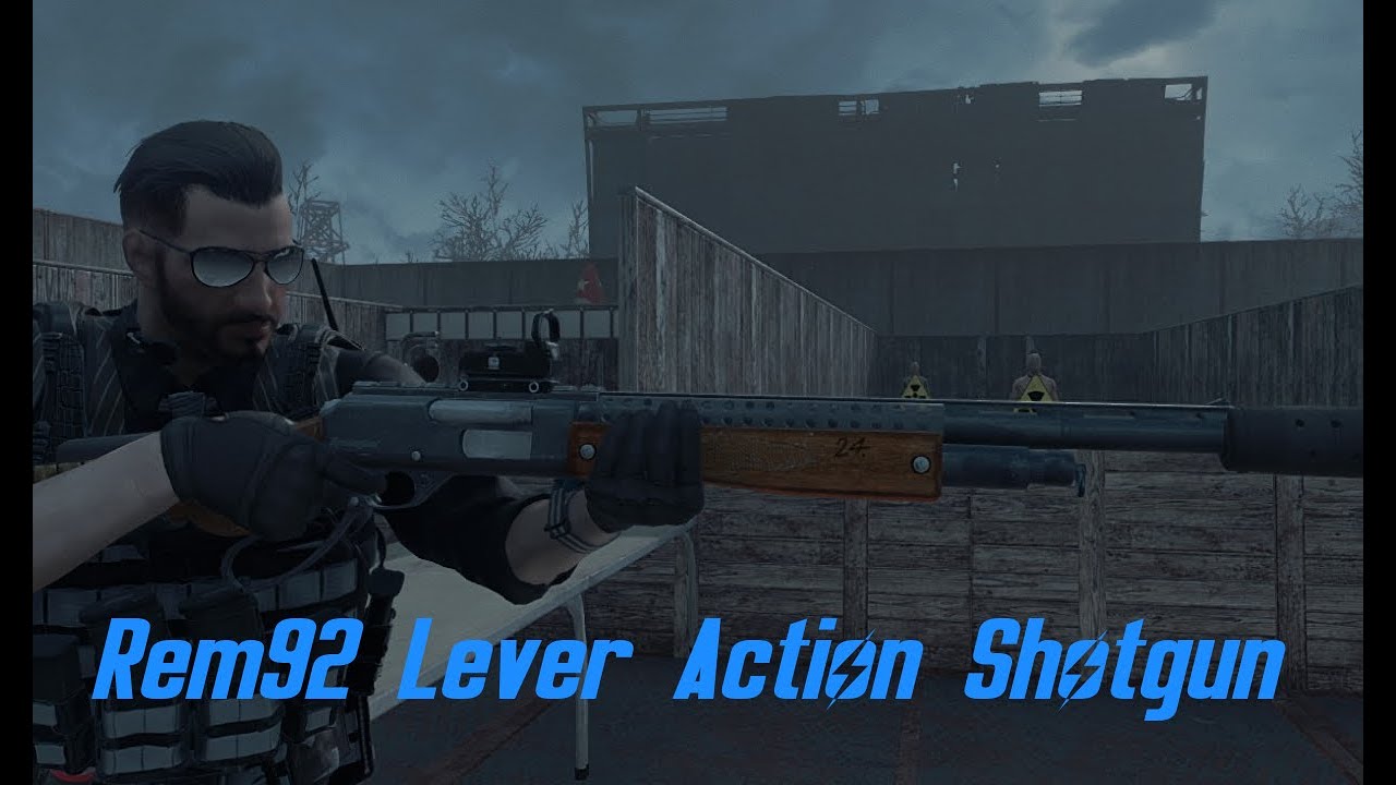 Fallout 4 Rem92 Lever Action Shotgun - YouTube