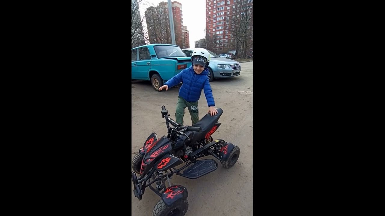 Первый выезд на MOTAX ATV H4 mini-50 cc (весна 2022 год)