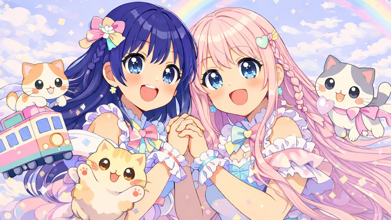 🌈 カラフル☆ハッピートレイン 🚆 アップテンポなKawaii EDM
