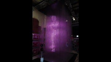 INSANE 3D Matrix Light Display – P62mm 4m Hanging Visual Wall!