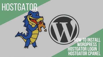 Hostgator Wordpress - How to install wordpress | hostgator login | hostgator cpanel