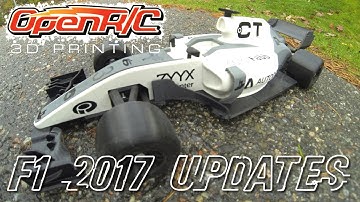 3DPrinted OpenRC F1 2017 updates