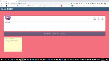 Voice Controlled, Notes taking application using Svelte