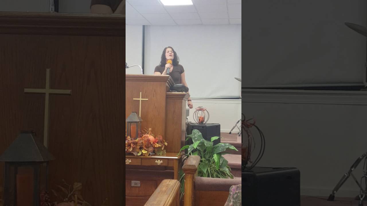 Angela singing One Day at a Time at Lighthouse Tabernacle &hellip;