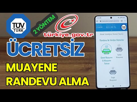 Ücretsiz Araç Muayene Randevu Alma | E-Devlet - Tüvtürk Randevu Nasıl Alınır | TUVTURK RANDEVU