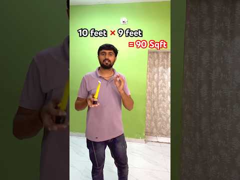 Deewar napne ka sahi desi tarika! 📐 #shorts #painting #contractor #business
