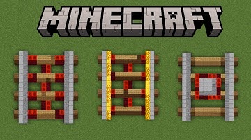 How To Build Giant Powered Rail, Detector Rail And  Activator Rail In Minecraft